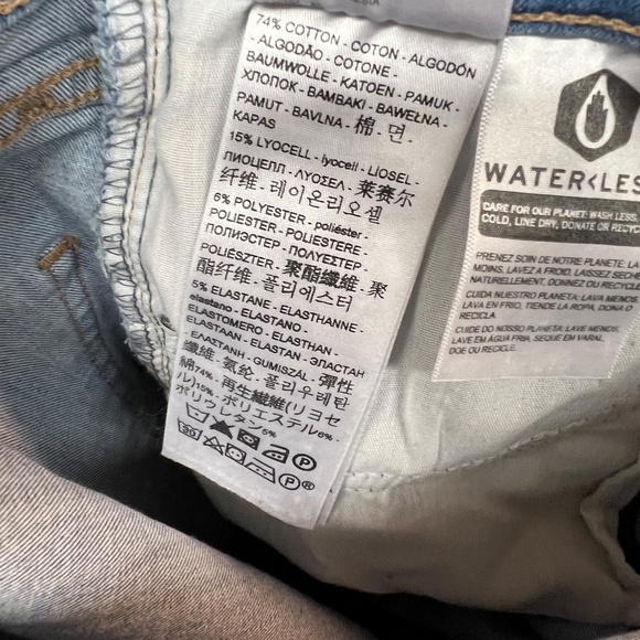 Levi's® Jeans Sculpt Hyperstretch Mile High Skinny Light Wash Stretch Zip Fly - Picture 7 of 9